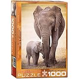 Eurographics Elephant and Baby 1000-Piece Puzzle