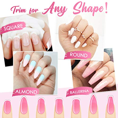 Magical Nail Extension Silk Fiberglass,Nail Care Fiberglass Silk Nails Wrap Stickers for Gel Extension Nail Art Tools - Thumbnail 4