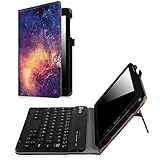 Fintie Samsung Galaxy Tab E 8.0 Keyboard Case, Slim Fit Folio PU Leather Case Cover with Detachable Magnetical Bluetooth Keyboard for Galaxy Tab E 32GB SM-T378/ Tab E 8.0 SM-T375/ SM-T377, Galaxy