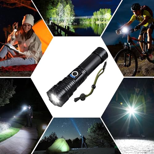 Lylting LED Flashlights High Lumens Rechargeable, 900,000 Lumens