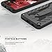 Zizo Static Series Compatible with Samsung Galaxy S9 Plus Case Military Grade Drop Tested with Built in Kickstand Black