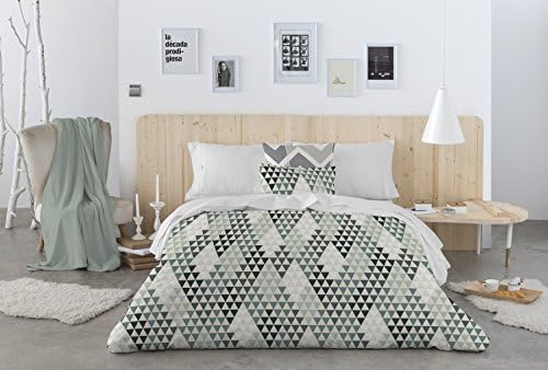 Atelie Retro Duvet Cover, Cotton, Grey, 260 x 240 x 3 cm