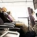 Pasithea Airplane Footrest Travel Footrest, Airplane Travel Accessories, Foot Hammock. Add Comfort to Your Flight. Made with Plush Memory Foam and Easy Carry-on Storage.
