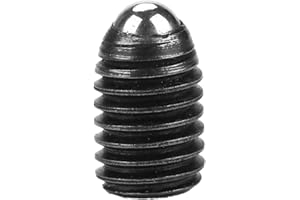 EVGATSAUTO Ball Plunger, 10Pcs Hex Socket Screw Thread Carbon Steel M8 12mm 16mm 20mm 30mm (Optional) Ball Spring Plungers Set (M8*12(10PCS))