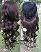 Simpleyourstyle 9colors 3/4 Half Hair Extensions Body Wave Wigs,Synthetic Hair Extensions,wig Stand Gift Heat Resistant Brown Blonde Clip in Hair Extensions U Pick 200g (1b Natural Black)