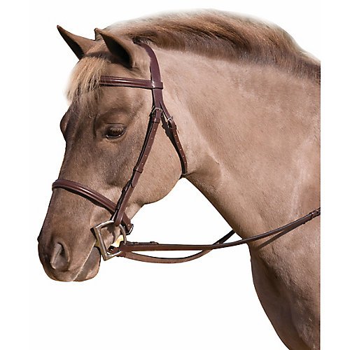 HDR Club Fancy Raised Snaffle Bridle Oversized Oak