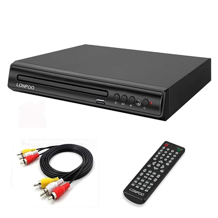 Buy LONPOO Region Free DVD CD Player for TV with AntiSkip,No Picture