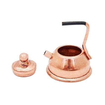 Amazon Com Furniture Toys 1 12 Miniature Copper Kettle
