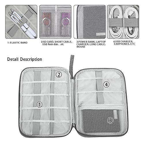 image for LIANTRAL Electronic Organizer Travel Cable Organizer Bag, Portable Ele