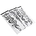 Rosenice Temporary Tattoo Sticker Arm Fake Tattoos Long Lasting for Men 4 Sheets