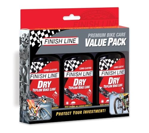 Finish Line Dry Bike Lubricant with Teflon Squeeze Bottle 4oz (Set
