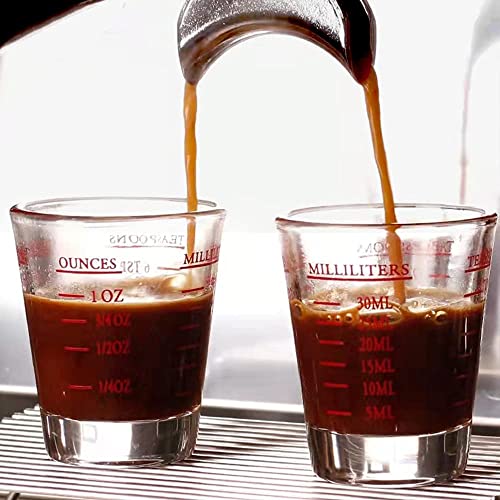 3 Pack Shot Glass Measuring Cup, Small Espresso Shot Glass with