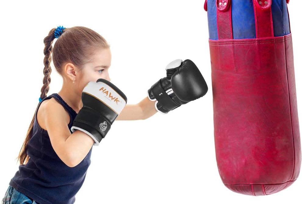 Hawk Sports Kids Boxing Gloves for Kids Children Youth Punching Bag Kickboxing Muay Thai Mitts MMA Training Sparring Gloves : Sports & Outdoors