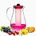 Superiore Livello Acrylic Fruit Infusion Pitcher. For Your Refreshing Beverages. 2.2 Liter or 2.4 Quart, Summer Color and Stylish Fruit Infused Pitcher, Improves your Overall Health and Perfect Gift