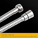 HOMEIDEAS 60 inches Shower Hose, 5 feet Long 304 Stainless Steel Handheld Shower Head Hose Replacement, Flexible Hose Extension
