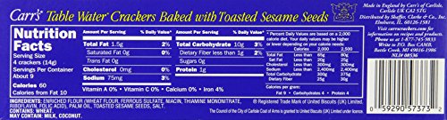 Carr's Table Water Crackers with Sesame Seeds, 4.25 Oz - Thumbnail 5