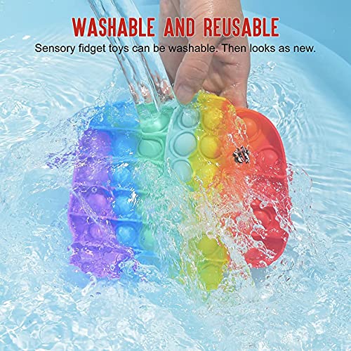 Pop Push It Bolle Sensoriali Giocattolo Antistress Pop It Bubble Fidget - Per Bambini, Autismo, Bisogni Speciali, Sollievo Stress UK Giocattolo Antistress Bambini - Foto 5