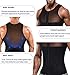 TAILONG Tight Vests Slim Tank Top Compression Shirt for Men Wasit Training Tummy Underwear Girdle Body Shaper (Black, M)