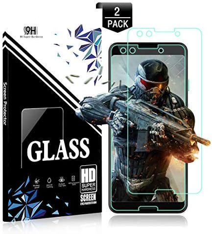 Google Pixel 3 Screen Protector Glass HD Clear PCWL 3D Touch Anti-Scratch Anti-Glare [2 Pack] [Non-Bubble] [Case Friendly] Premium Tempered Glass Screen Protector Compatible with Google Pixel 3