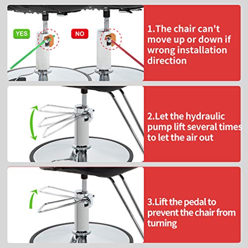 Salon Chair Barber Chair Styling Heavy Duty Hydraulic Pump Barber Chairs Beauty Salon Chair Shampoo Barbering Chair for Hair Stylist Women Man Salon Equipment - Thumbnail 3