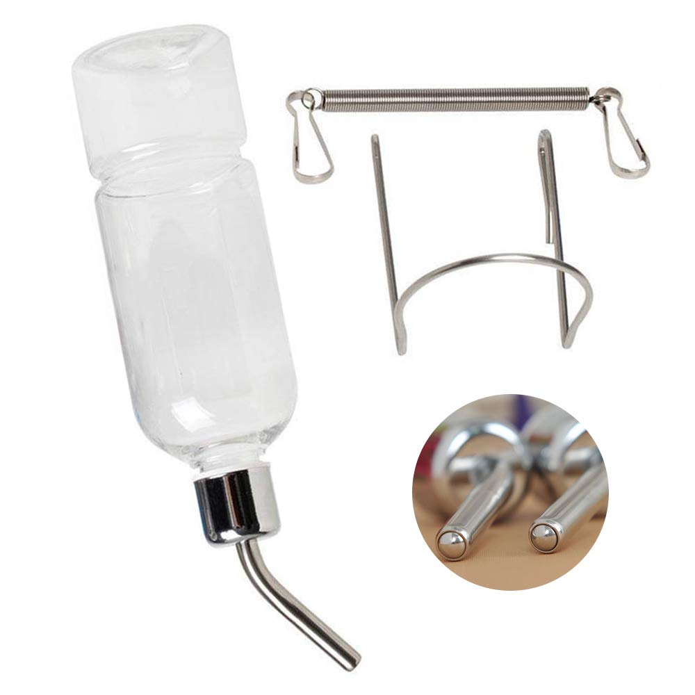 BULZEU Rabbit Water Bottles Hamster Drinking Waters Pet Portable Hanging Water Drinking Bottles for Rabbits Chinchillas Guinea Pigs Ferrets, Rabbits