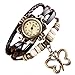 Lady Watches,POTO JY-37 2017 New Weave Around Alloy Analog Bracelet with Butterfly Wrist Watch Gift