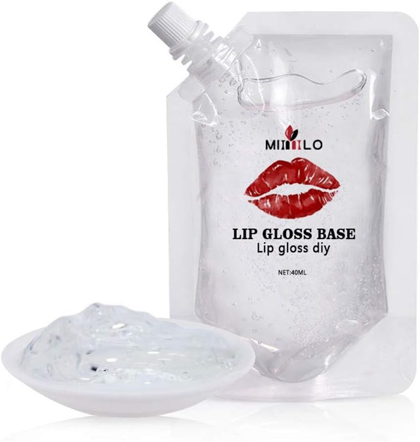 Lip Gloss Base Lip Makeup Primers Onkessy 40Ml Non-Stick Moisturizing Handmade Liquid Lipstick For DIY for Women Girl