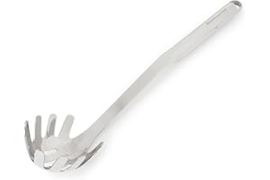 KitchenAid - Premium Pasta Server, Heat Resistant Stainless Steel Slotted Pasta Serving Spoon