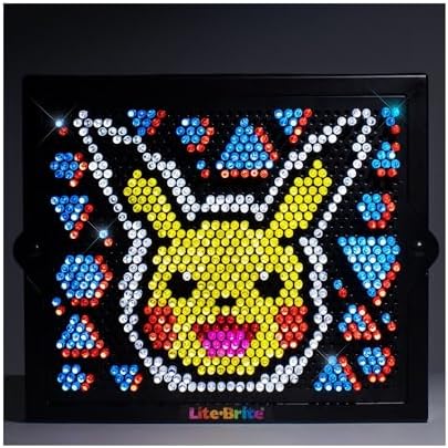 Pokémon Lite-Brite - Mesa de desenho luminosa LED com cores - Brinquedo luminoso para crianças