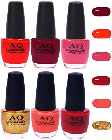 AQ Fashion Funky Vibrant Range of Colors Nail polish 72 Ml