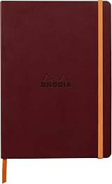 Rhodia Rhodiarama Wine Soft Notebook A5 Lined 160pp Ivory Paper 90 g/m2