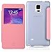 Baseus Galaxy Note 4 Case, [Aerb Primary Series] Big Window View Flip Cover Folio Case for Samsung Galaxy Note 4 5.7