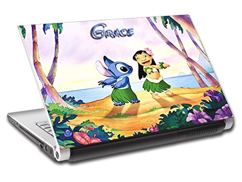 Lilo & Stitch Personalized LAPTOP Skin Vinyl Decal Sticker WITH NAME Disney L189, 15.6" - Thumbnail 2