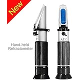 0-32% Brix Meter Refractometer,V-Resourcing Portable Hand Held Refractometer for Sugar Content Test
