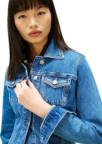 Damen Jeansjacke Vivianne mit Brusttaschen, Blau (Denim Medium), S