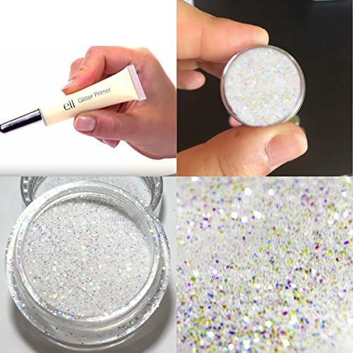e.l.f. Glitter Primer for Eyes Plus Pro Loose Glitter Eye Shadow, 2.5 g/ml (Sparkly Diamonds)