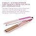 Lee Stafford Professional Hair Straightener/Flat Iron - Coco LoCo Ceramic Straightening Irons - Variable Temperature Control - Floating Plates - Pink Styler