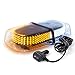 Xprite 240 LED White&Amber Roof Top LED Emergency Strobe Lights Mini Bar for Cars Trucks Snow Plow Vehicles Warning Caution Lights w/Magnetic Base