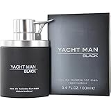 Myrurgia Yacht Man Black Eau de Toilette Spray for Men, 3.4 Ounce