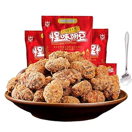 Amazon Com 蝶花牌怪味胡豆500克x2袋重庆特产怀旧零食小吃蚕豆炒货麻辣美食 Grocery Gourmet Food