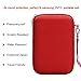 BOVKE 2-in-1 Carrying Case Compatible with Samsung T5 T3 T1 Portable 250GB 500GB 1TB 2TB SSD USB 3.1 Type C Hard Drive External Solid State Drives, Red