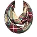 Wrapables Plaid Print Winter Infinity Scarf, Red and Green