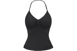 YEOREO SoftHue Impact Longline Strappy Top Women's Halter Workout Tank Tops Backless Gym Longline with Adjustable Strap