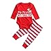 SMTSMT 2Pcs Christmas Newborn Baby Girls Boys Outfits Clothes Deer Romper Pants Set (6-12 Months, Red)