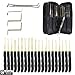 Combination Lock, 4 Digit Combination Padlock Set, Metal and Plated Steel Material for School, Employee, Gym or SPO. (Black)