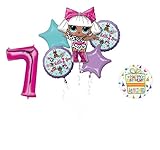 L.O.L. Surprise! Party Supplies 7th Birthday Balloon Bouquet Decorations
