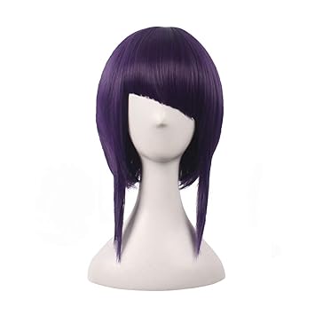 Amazon Com Wildcos Short Dark Purple Cosplay Wig For Women And