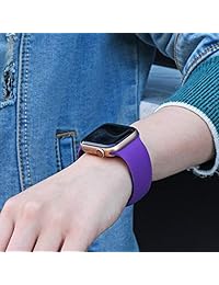Kaome Correa deportiva compatible con Apple Watch Band 1.732 in, 1.654 in, 1.575 in, 1.496 in, correa suave y duradera, correa de repuesto para hombres y mujeres para iWatch Band Series 4, Series 3, 2, 1, diseño colorido transpirable