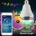 MagicLight Bluetooth Speaker Bulb - Multicolored Disco Music Party Light Bulb with Wireless Stereo Audio - Dimmable Tunable White Wake Up Lights with Speaker - 50w Equivalent