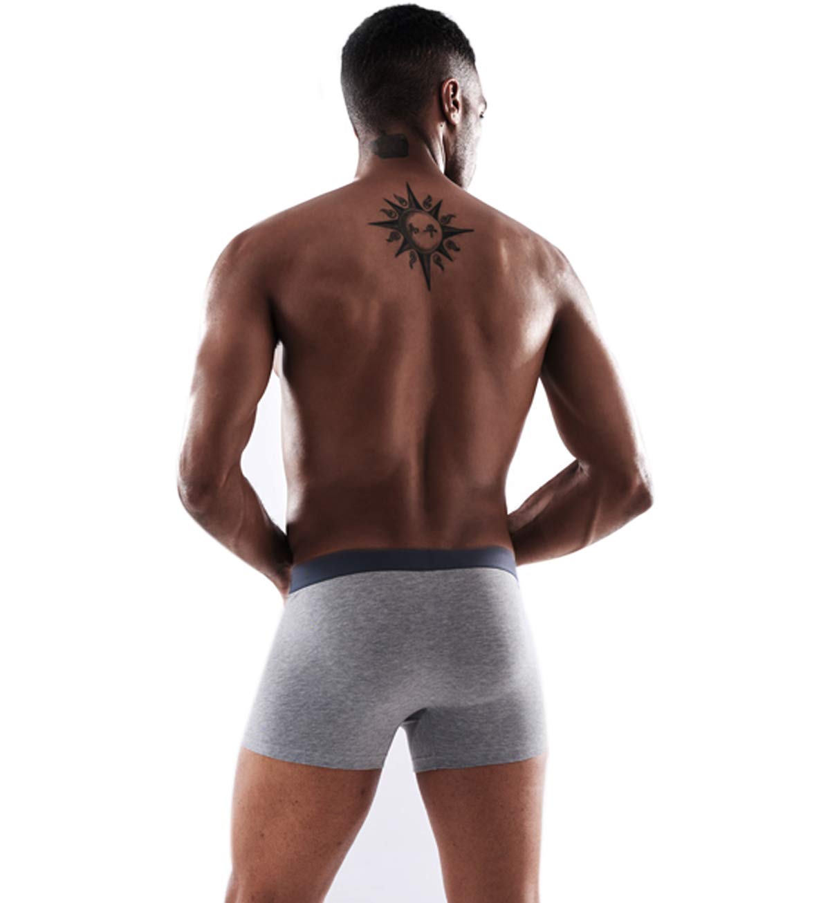 【SHUCLASS】メンズ ボクサーブリーフ セット 耐久 アンダーウェア(black 1枚組 XL)